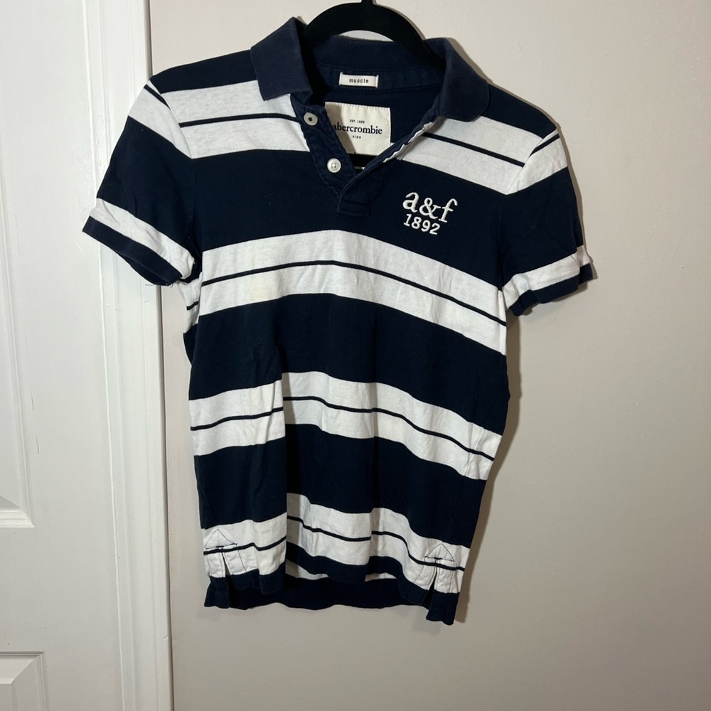 Abercrombie Kids Muscle Striped Polo